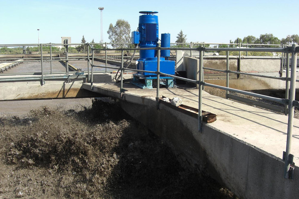Robusti riduttori NORD assicurano la regolarità di funzionamento in un impianto di trattamento delle acque reflue a Tunisi